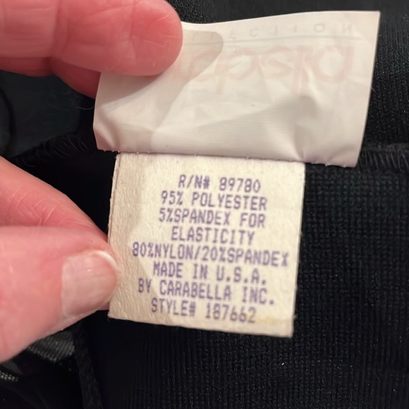 Carabella Black Dress. Sheer sleeves and back with scattered rhinestones. M - Picture 12 of 16